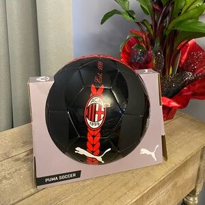 New! Puma ACM 1899 Red & Black Size 5 Official Soccer Ball